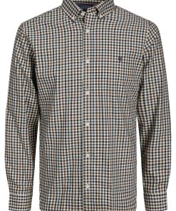 Jack & Jones Hemd GREG Slimfit Langarmhemd mit Stickerei
