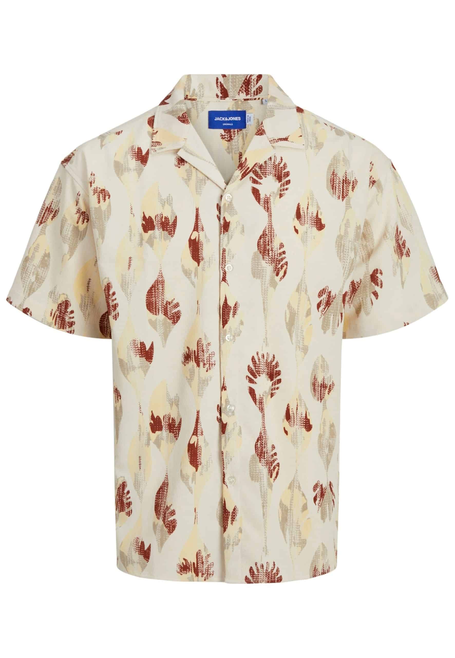 Jack & Jones Hemd JEFF JACQUARD Kurzarmhemd