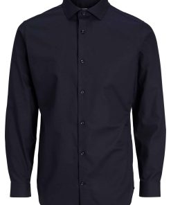 Jack & Jones Hemd PARKER Slimfit Langarmhemd mit Kent-Kragen