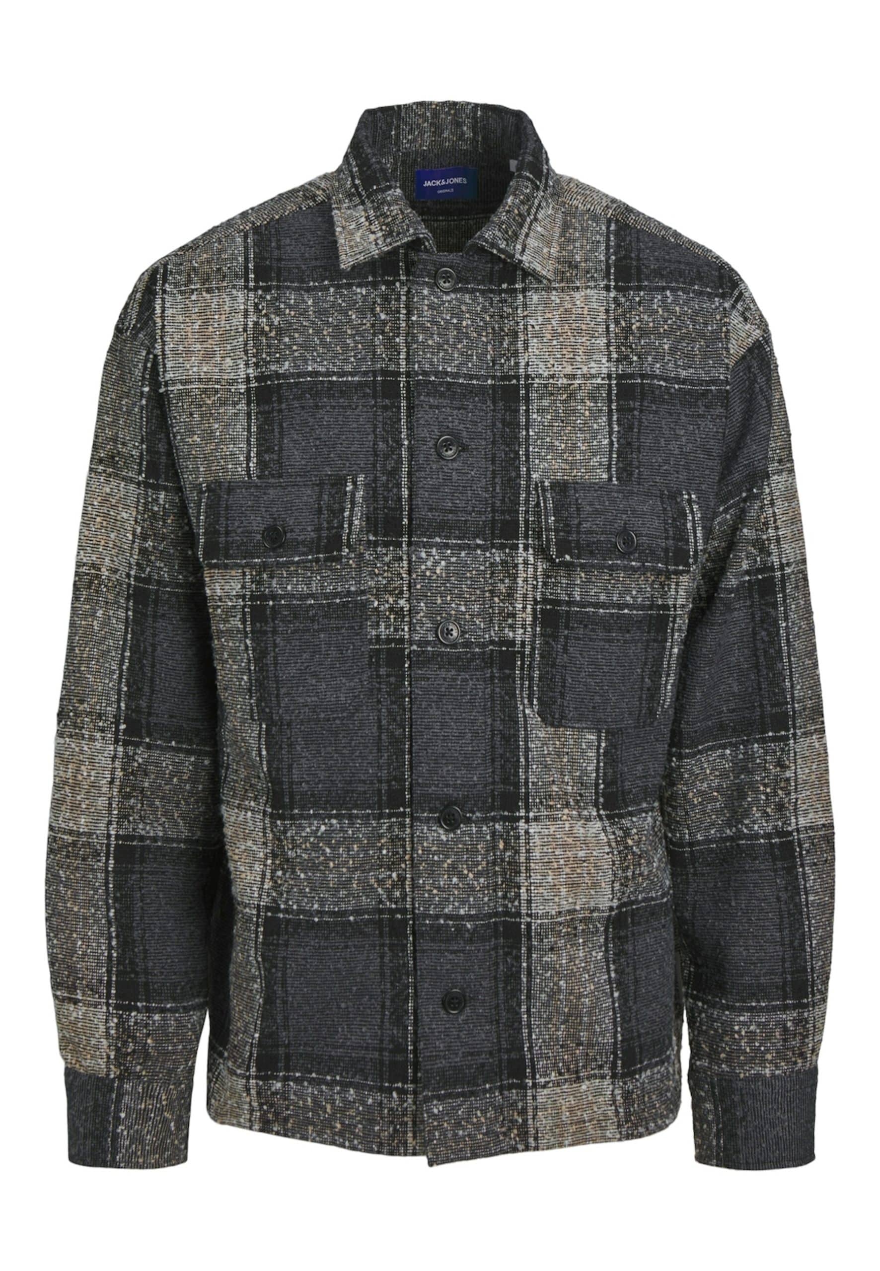 Jack & Jones Hemd ROXBURY BOUCLE Langarmhemd