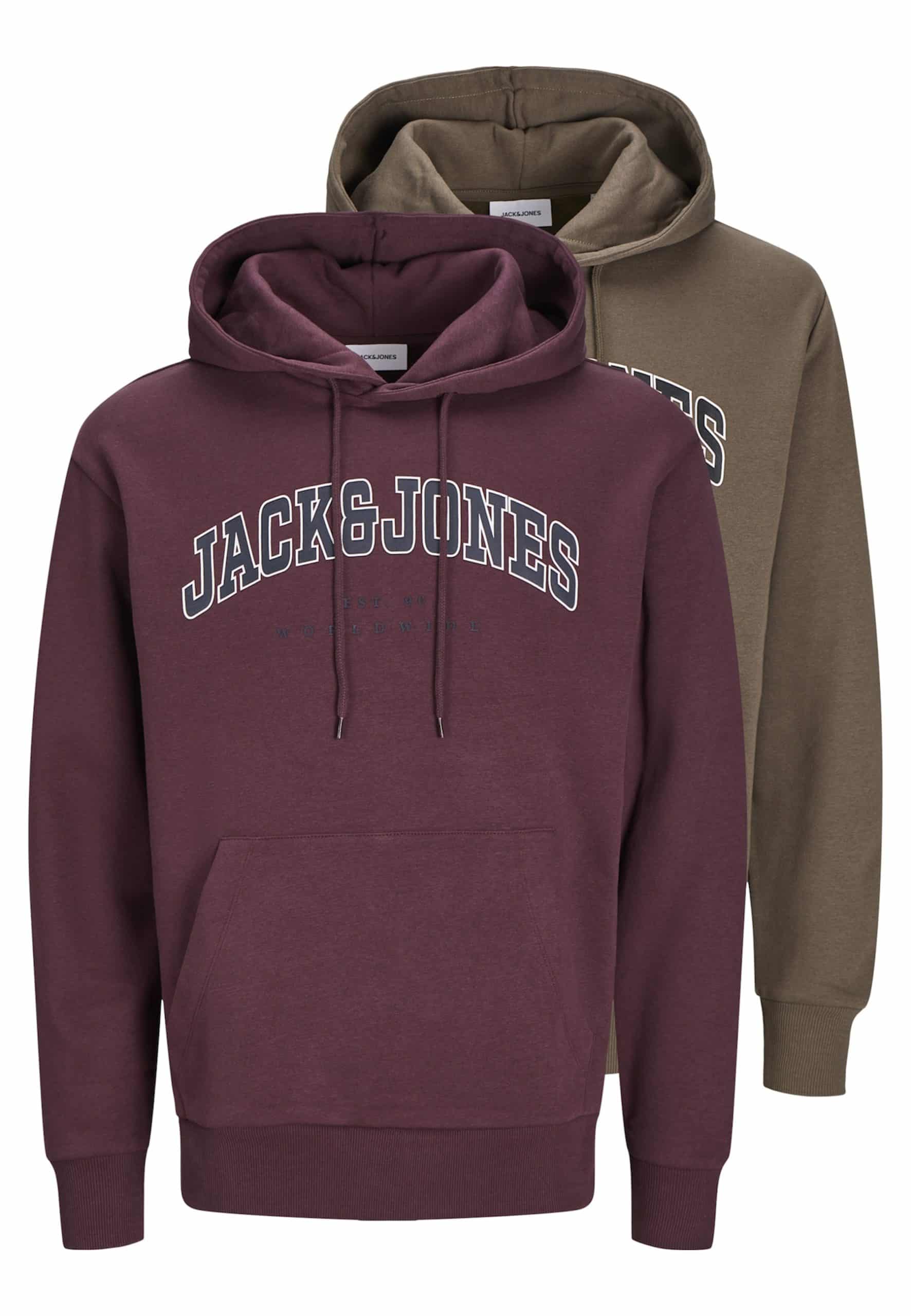 Jack & Jones Hoodie Caleb Kapuzenpullover Doppelpack