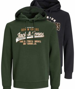 Jack & Jones Hoodie Logo Kapuzenpullover Doppelpack