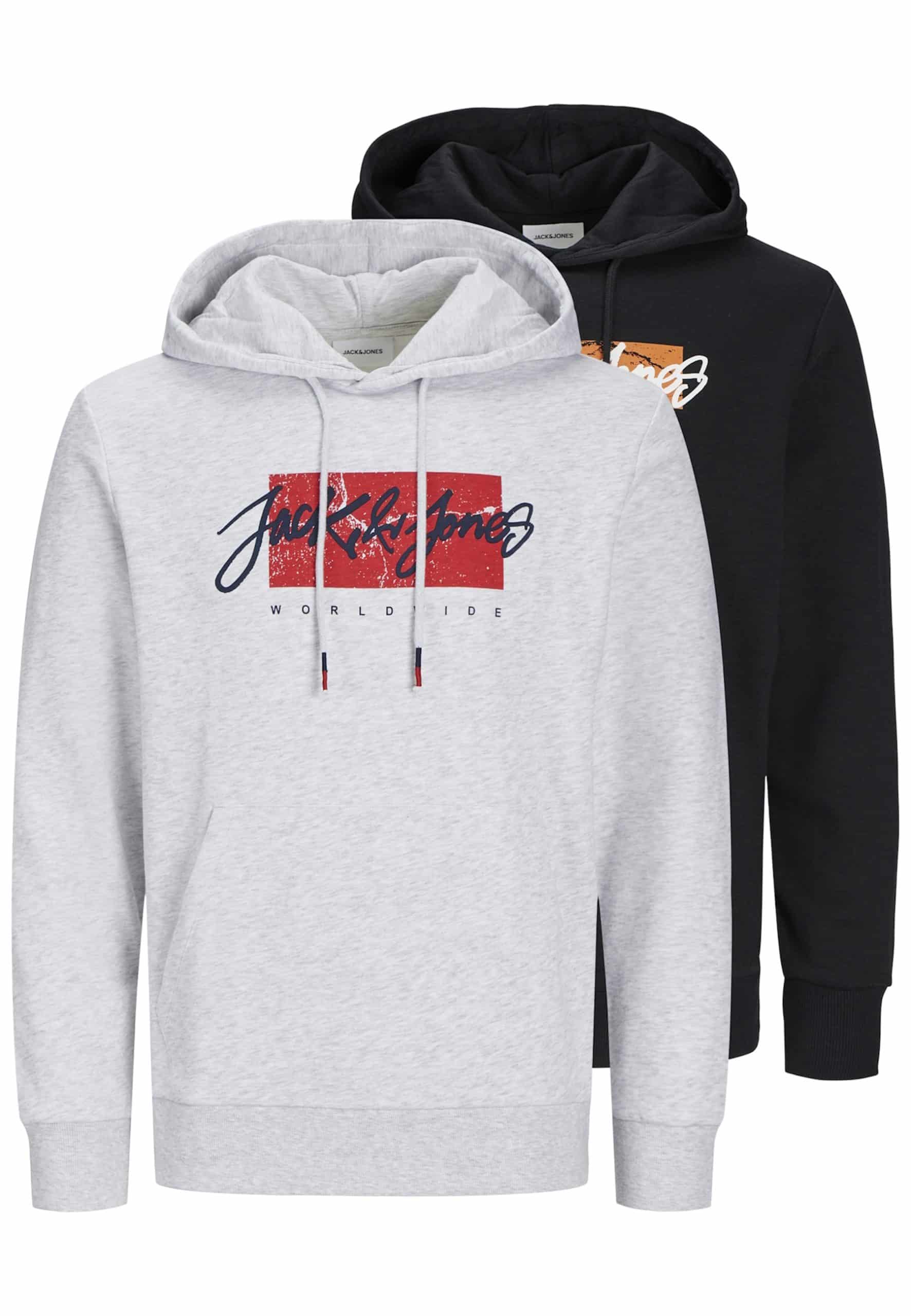 Jack & Jones Hoodie Tiley Kapuzenpullover Doppelpack