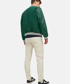 Jack & Jones Jacke Baseballjacke COLLEGE BOMBER JACKET mit geknöpfter Vorderseite und praktischen Seitentaschen