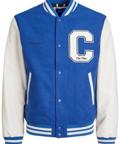 Jack & Jones Jacke COLLEGE Baseballjacke mit Knopfleiste