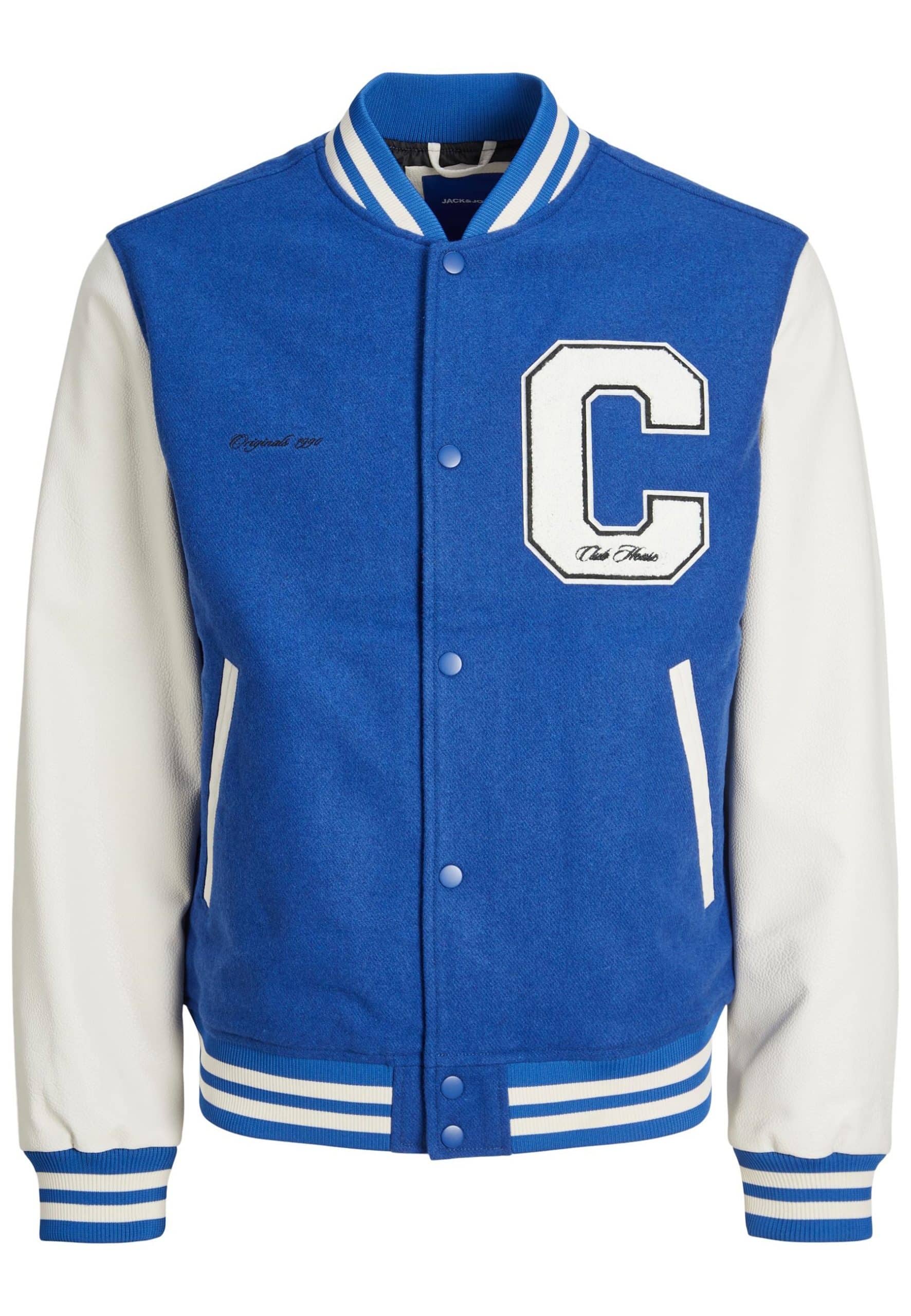 Jack & Jones Jacke COLLEGE Baseballjacke mit Knopfleiste