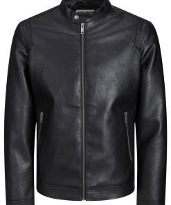 Jack & Jones Jacke ROCKY Bikerjacke mit Stehkragen und Reißverschluss