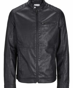 Jack & Jones Kunstlederjacke DYLAN Bikerjacke
