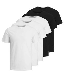 Jack & Jones Shirts 5 Pack T-Shirt Rundhals JJEORGANIC BASIC O-NECK