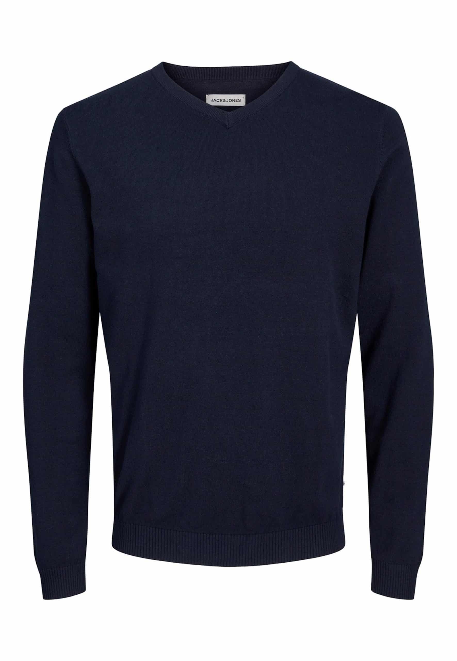 Jack & Jones Strickpullover Basic Pullover V-Neck