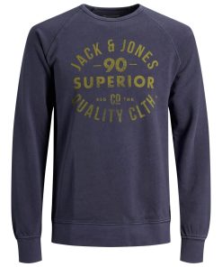 Jack & Jones Sweatshirt Jeans Washed Pullover ohne Kapuze