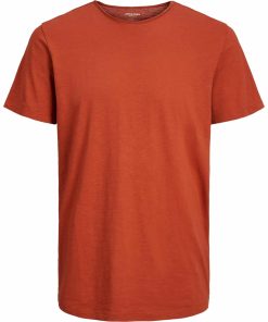 Jack & Jones T-Shirt BASHER Kurzarmshirt mit Rundhalsausschnitt mit offenen Kanten