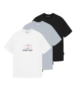 Jack & Jones T-Shirt CALMA Kurzarmshirt 3er Pack
