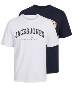 Jack & Jones T-Shirt Caleb Kurzarmshirt Doppelpack