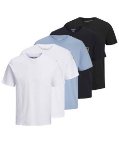 Jack & Jones T-Shirt Tiley Kurzarmshirt 5er pack