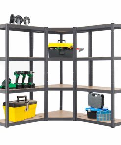 Juskys 3er Metall Regalsystem Easy