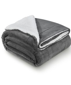 Juskys Fleecedecke 150x200 cm mit Sherpa - flauschig