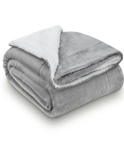 Juskys Fleecedecke 150x200 cm mit Sherpa - flauschig