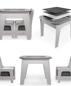 Juskys Kindersitzgruppe Milou mit 2 Stühlen