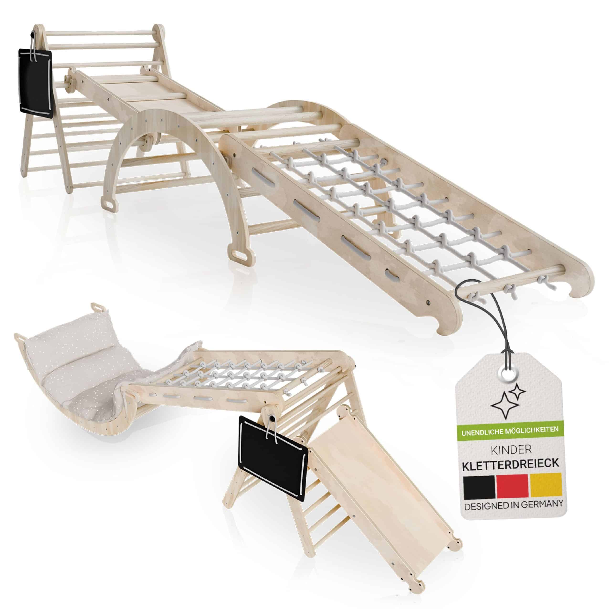 Juskys Kletterdreieck Movario Groß - Indoor Klettergerüst