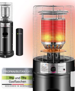 Juskys Outdoor Heizstrahler Cuna mit 11 kW Gas-Brenner