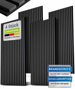 Juskys Wandpaneele Akustik 4er Set 2
