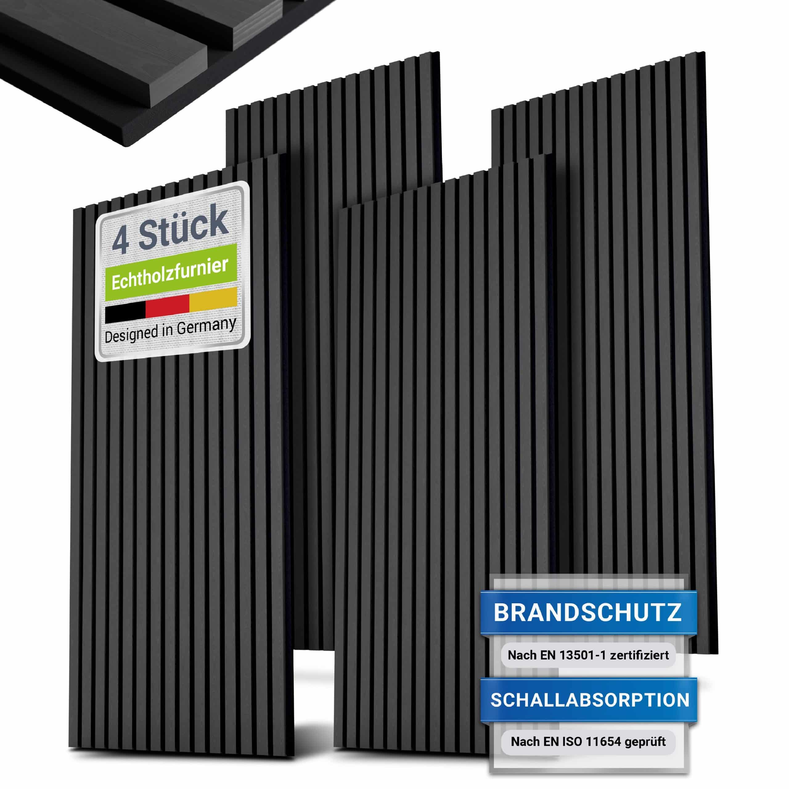 Juskys Wandpaneele Akustik 4er Set 2