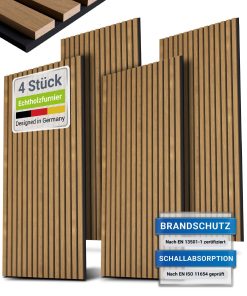 Juskys Wandpaneele Akustik 4er Set 2