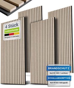 Juskys Wandpaneele Akustik 4er Set 2