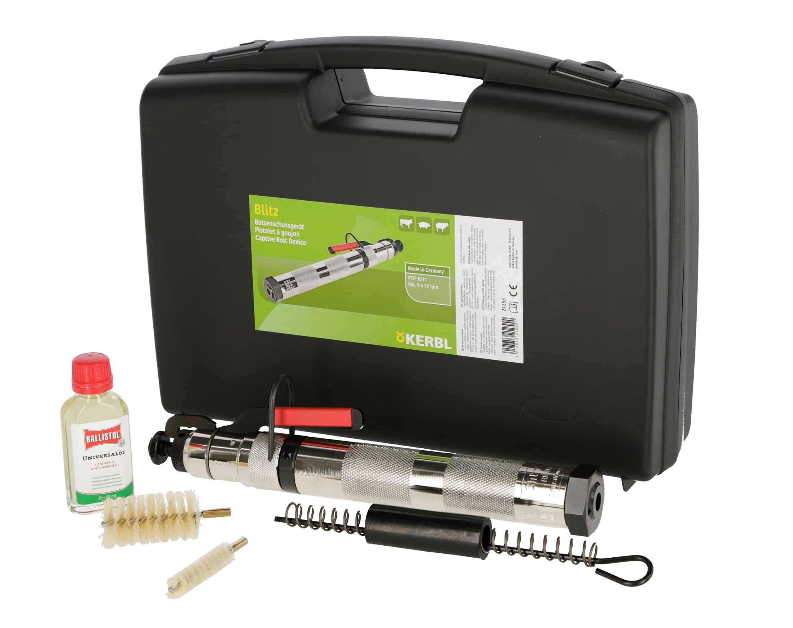 KERBL Viehbetäubungsapparat Blitz inkl. Zubehör-Koffer Tierbetäubungsgerä