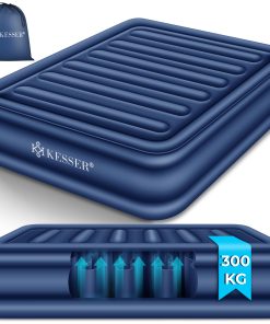 KESSER® Aufblasbare Matratze Luftbett mit eingebauter elektrischer Pumpe integrierte erhöhte aufblasbare Matratze für Übernachtungsgäste mit Aufbewahrungstasche