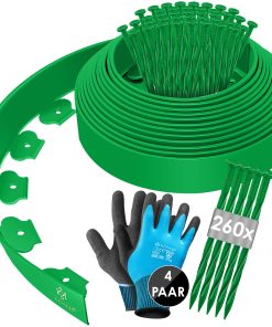 KESSER® Flexible Rasenkante aus Kunststoff Länge 10m Höhe 5cm