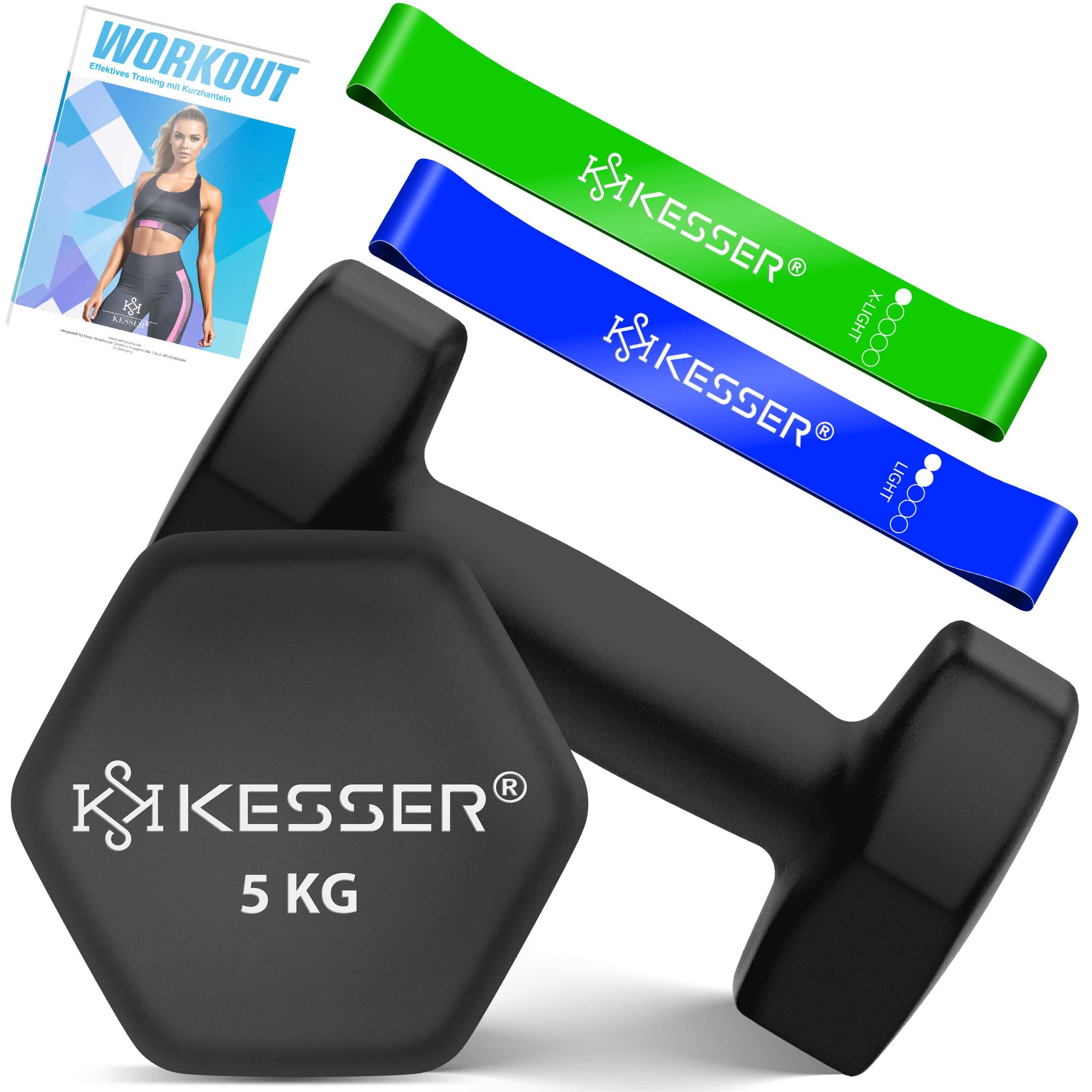 KESSER® Hanteln Hantelset 2er Set  2kg - 5kg farbig