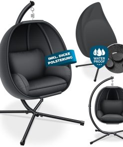 KESSER® Luxe Hängesessel mit Gestell + weicher Sitzkissen