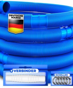 KESSER® Poolschlauch   Schwimmbadschlauch mit Muffen   Solarschlauch für Pool und Schwimmbecken   Saugschlauch   Pumpenschlauch   Flexibler Wasserschlauch
