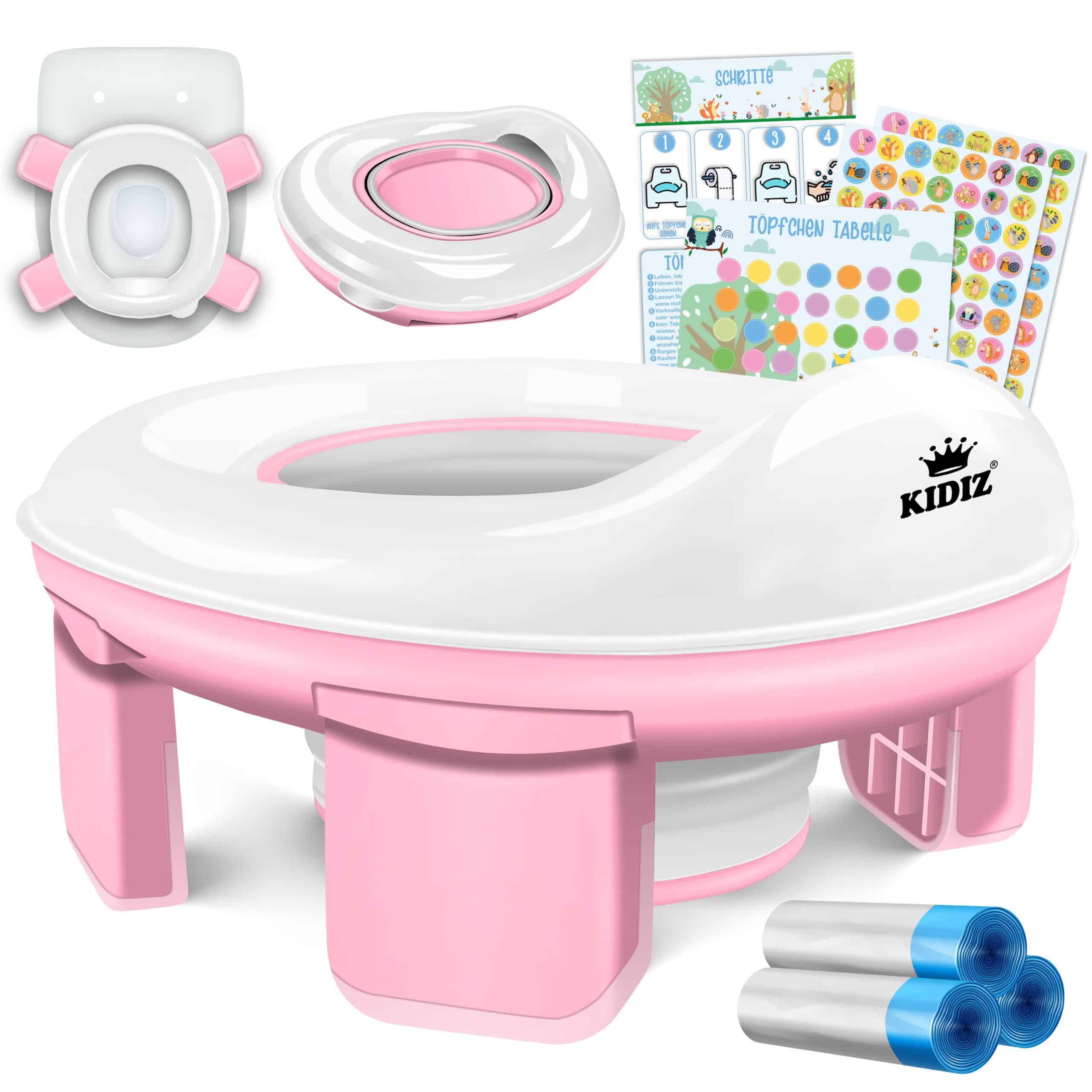 KIDIZ® Töpfchen für Kinder Toilettensitz Töpfchentrainer WC Sitz    Lerntöpfchen bequemem