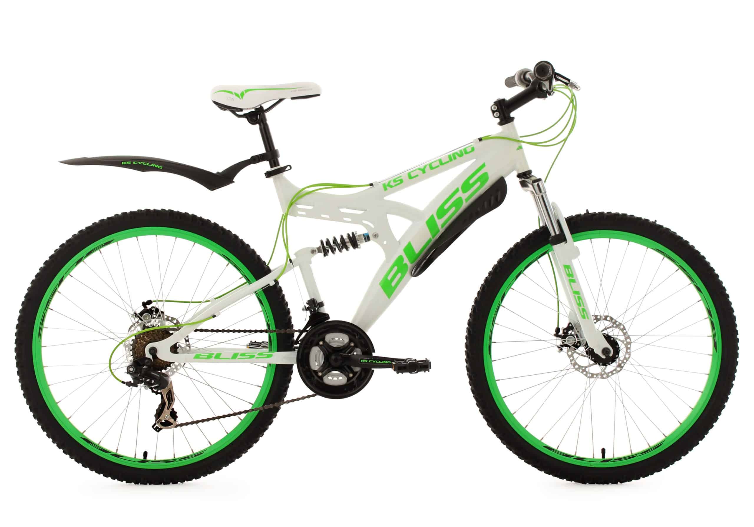 KS Cycling Fully Mountainbike Bliss 26 Zoll weiß-grün