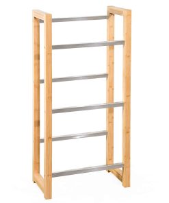 Karat homeliving Bambus-Flaschenkastenständer   Flash   Robustes Lagerregal