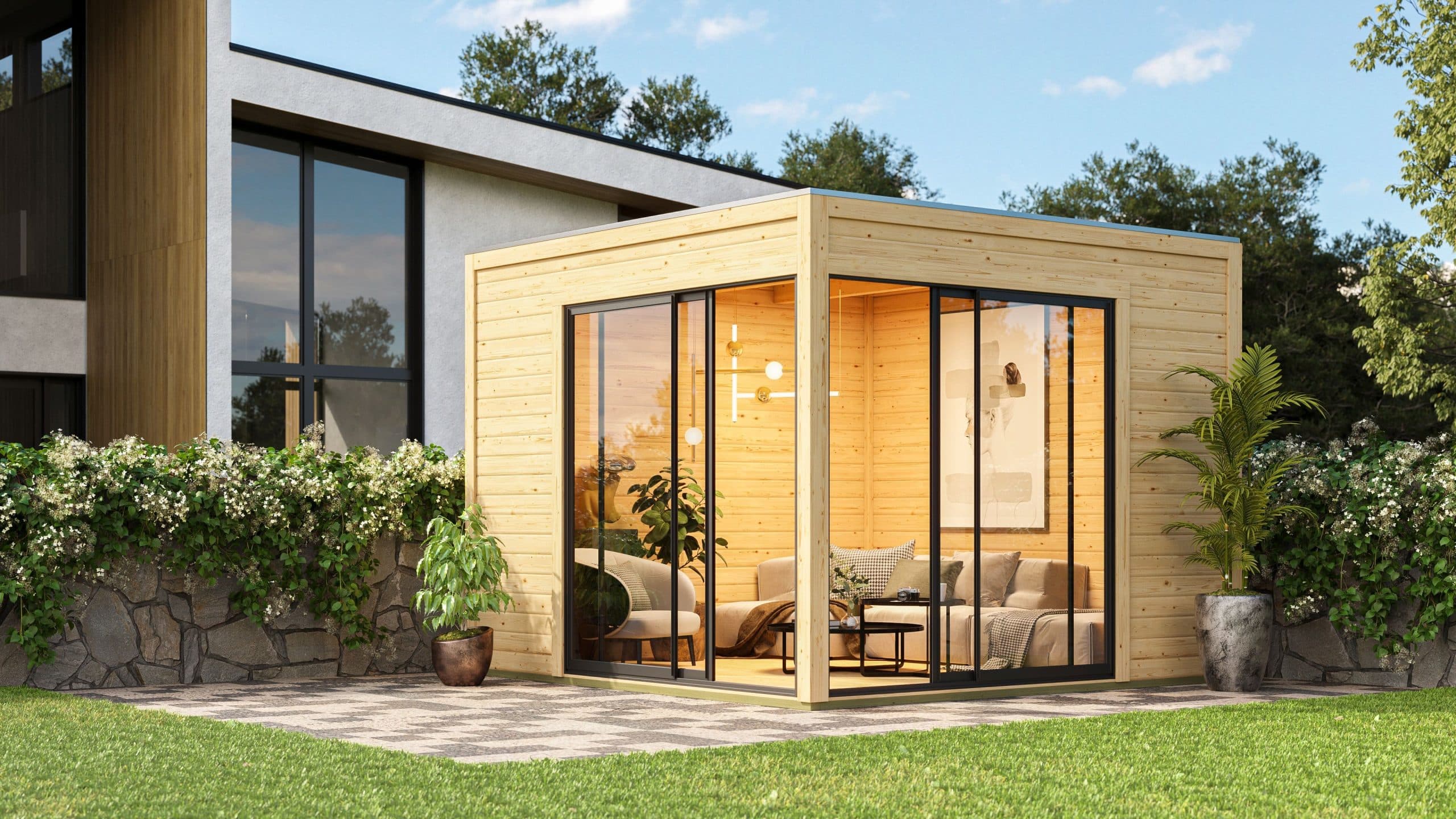 Karibu Design Gartenhaus Frisco PLUS