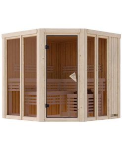 Karibu Innensauna Hanen inkl. Saunaofen 9kW integr. Steuerung