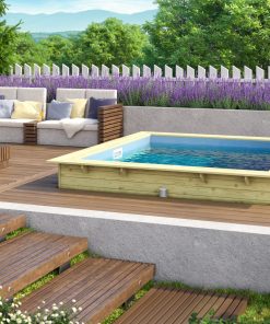 Karibu Rechteckiger kdi Massivholz Pool 308
