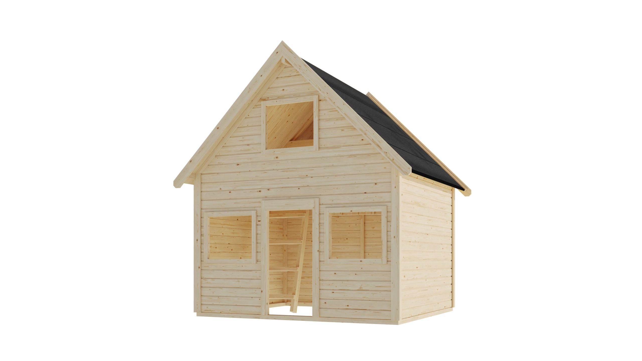 Karibu Spielhaus Kalle naturbelassen