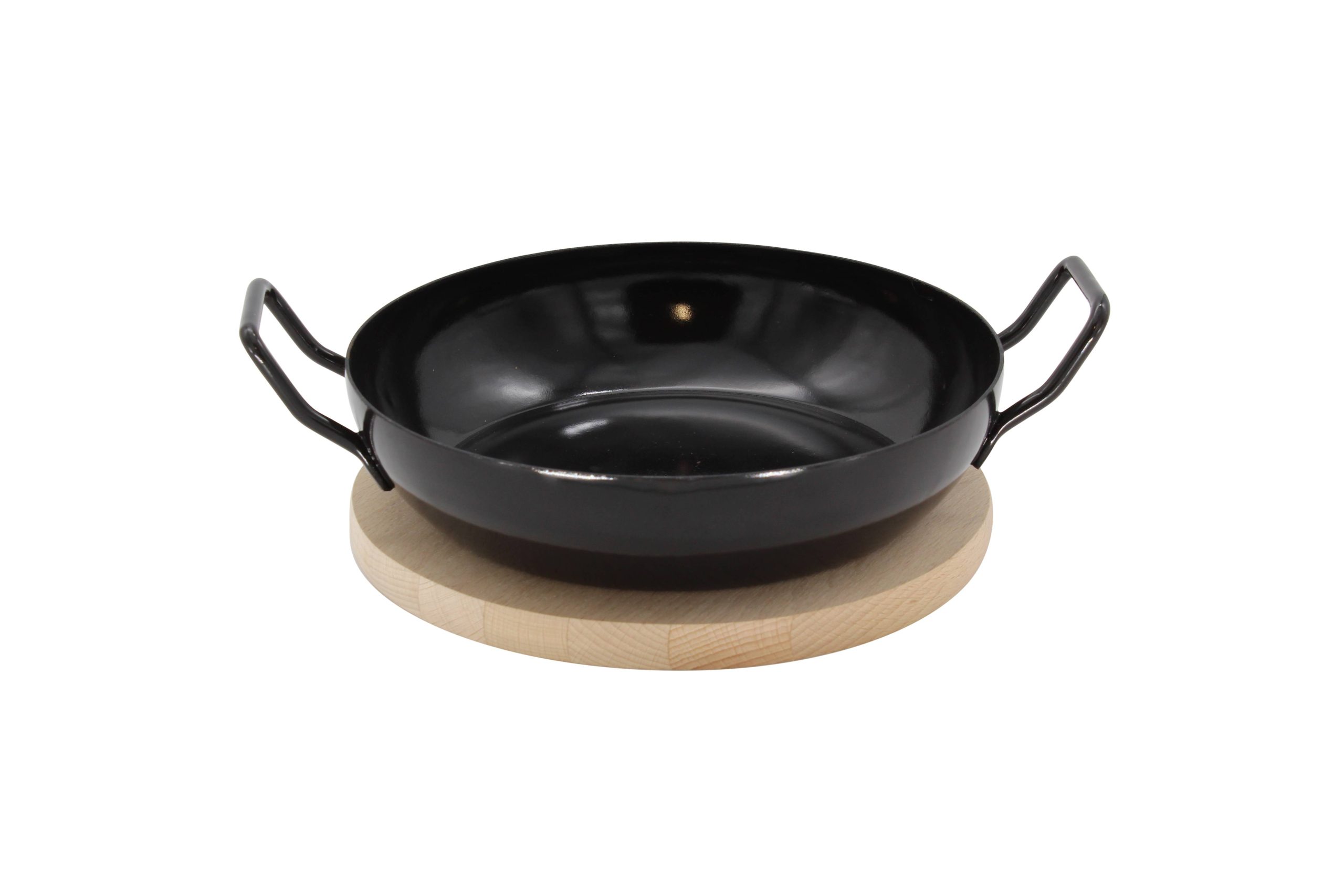 Karlkrüger Schlemmerpfanne mit Holzteller "NOSTALGIE"