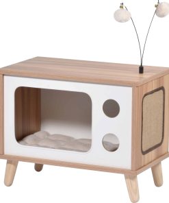 Katzenhöhle TV-Design mit Spielbällen