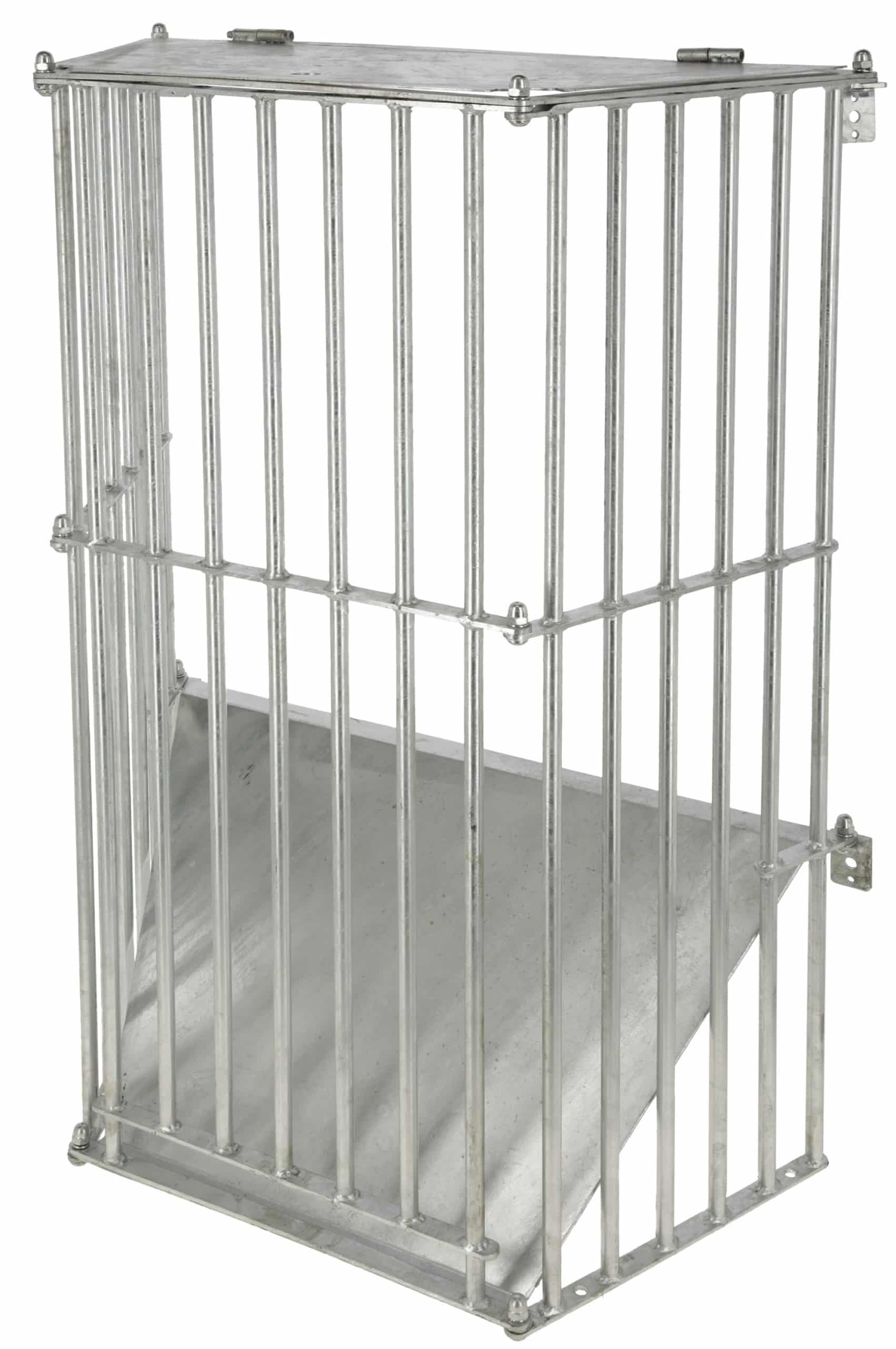 Kerbl Futterraufe SlowFeed Plus Heuraufe aus Metall zur Wandmontage Futterraufe