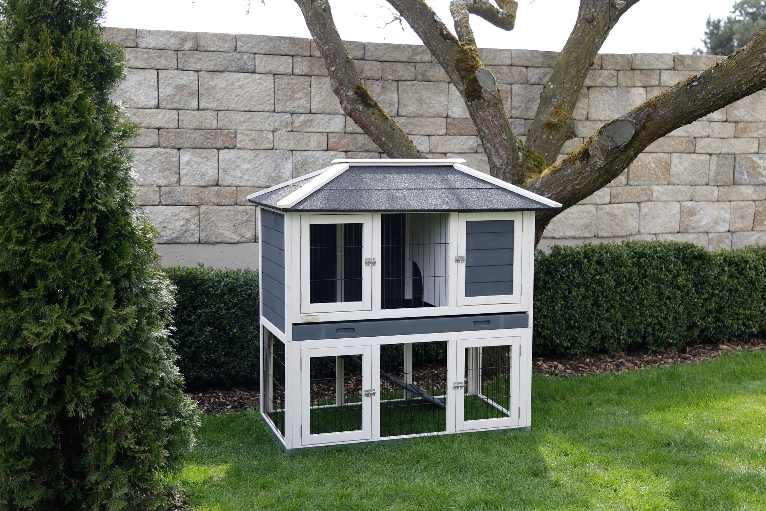 Kerbl Nagerstall Villa für Kleintiere Stall mit Freilaufgehege