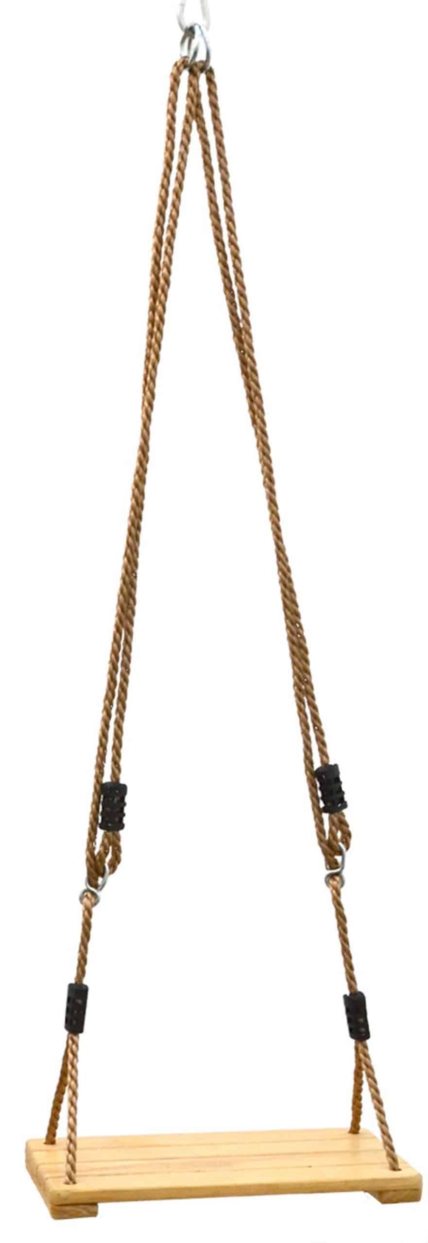 Kinder Brettschaukel 38 x 20 cm Holz Kinderschaukel Schaukelsitz Schaukelbrett