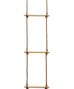 Kinder Strickleiter 188x30 Outdoor Kinderleiter Kletterleiter Hängeleiter Natur