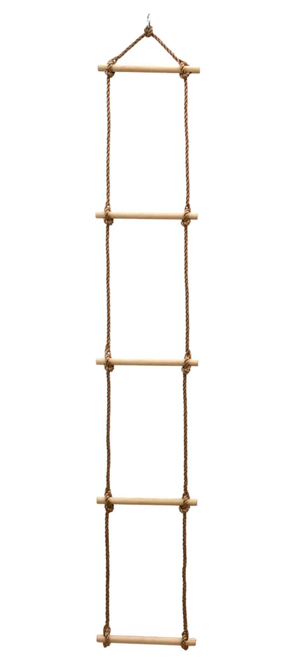 Kinder Strickleiter 188x30 Outdoor Kinderleiter Kletterleiter Hängeleiter Natur