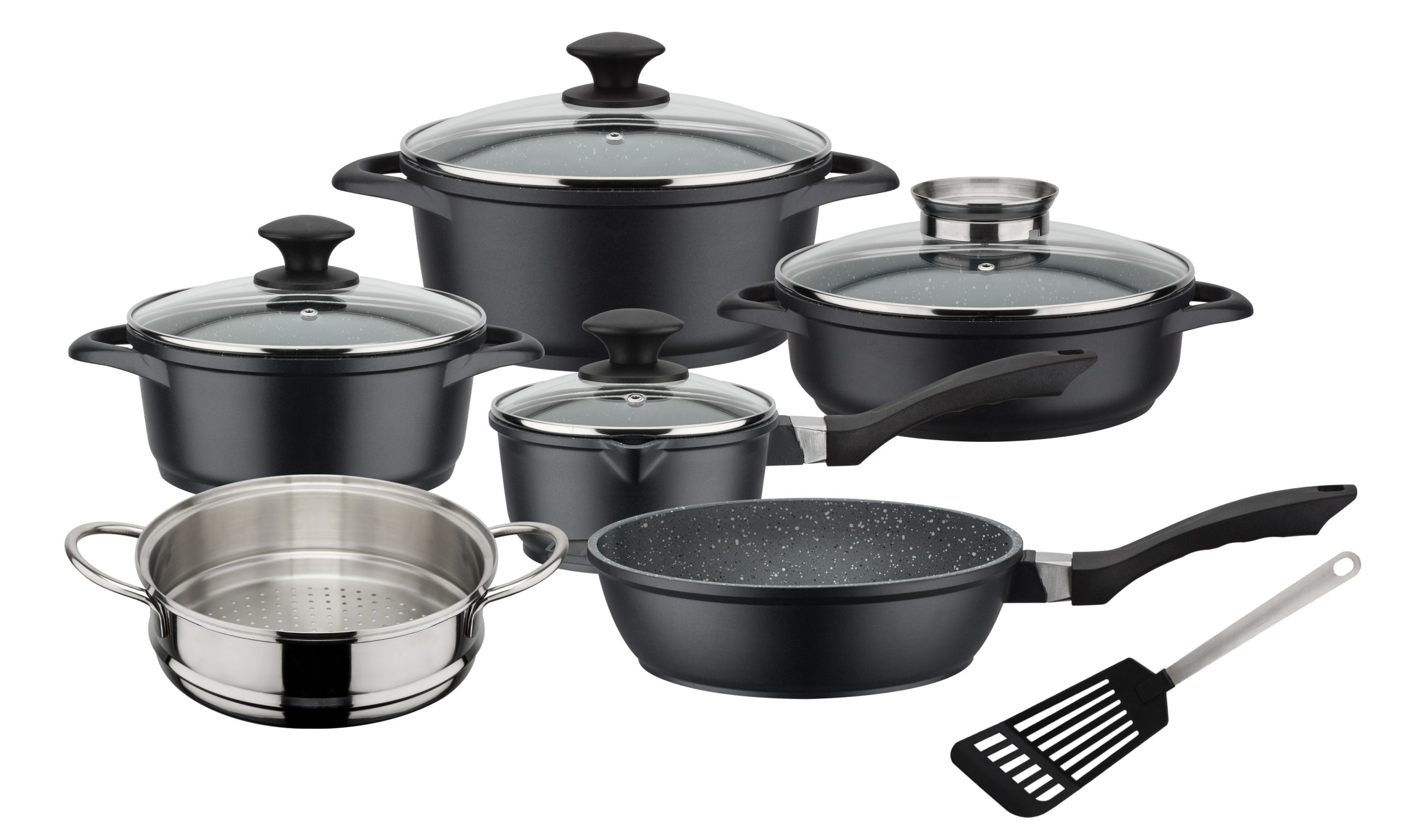 Kochtopf-Set Gourmet Granit 10-tlg.